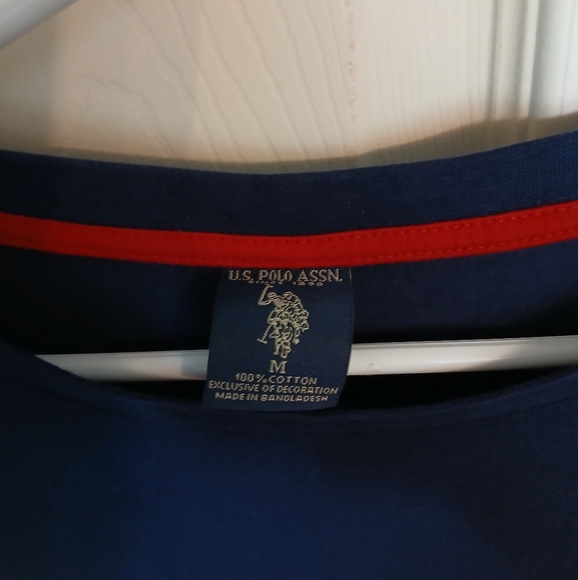 US. Polo Assn. Size Medium Navy Blue Cotton Longsleeve (M) - Picture 8 of 10